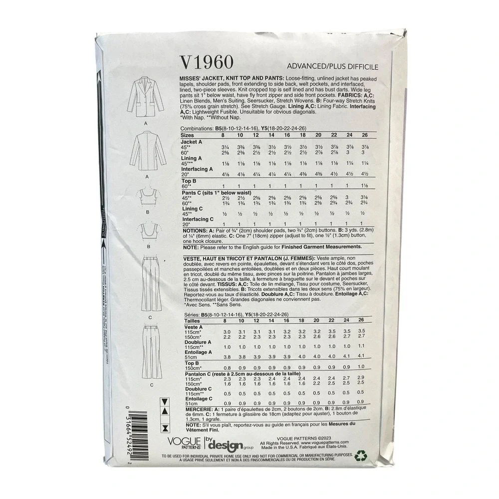 Vogue Patterns create sophisticated